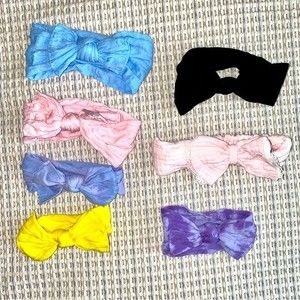 🖤Set of seven baby headbands